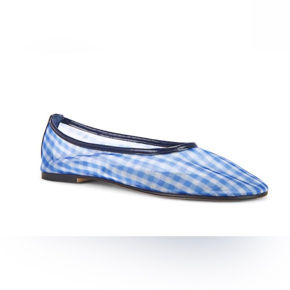 Steve Madden Shoes - New Steve Madden Women's Meadow Ballet Flats in Blue Gingham Mesh Size 7.5